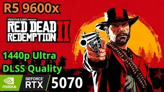 Red Dead Redemption 2, RTX 5070, Ryzen 5 9600X, 1440p Benchmark + Gameplay