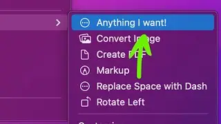 Adding custom item in Mac's Context Menu