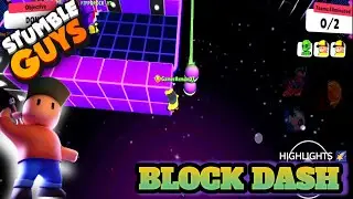 Stumble Guys *BLOCK DASH GAMEPLAY* With 9999999+ IQ/SKILL 😶‍🌫️😧|| Stumble Guys 🤩!!