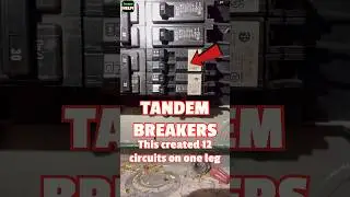 Home Inspector finds OVERLOADED PANEL! Tandem breakers installed that shouldn’t be. 