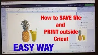 How to save transparent background| how to print transparent file from cricut | easy way
