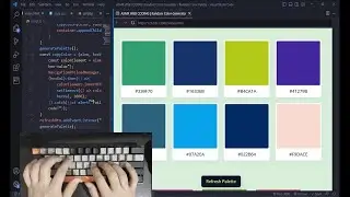 ASMR Programming - How to Create Random Color Palette Generator - No Talking