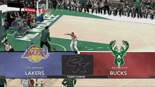 Lakers vs Bucks | HD GAMEPLAY | NBA 2K14 MODDED to 2K24 🔥🏀