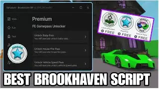Brookhaven Script Admin Unlock Premium All Gamepass | ROBLOX SCRIPT