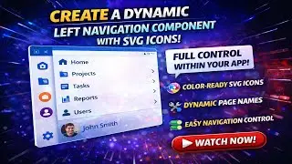 Creating a Dynamic Left Navigation Component in Power Apps Using SVG Icons | Power Apps Component