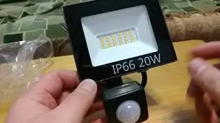 Прожектор LED 20 Вт с Али Экспресс. Обзор.