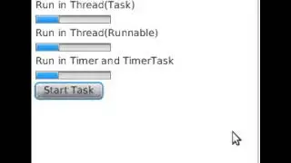 Update JavaFX UI in scheduled task, of Thread(Task), Thread(Runnable) and Timer with TimerTask