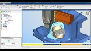 5 axis machine buil in Vericut_axis rotary is tilted_Mastercam, PowerMill, Solidcam, NX, Fusion360