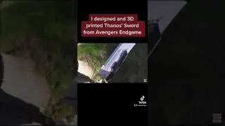 3D Printed Thanos Sword from Avengers Endgame #shorts #short #avengers #spidermannowayhome #marvel