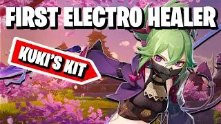 FIRST LOOK Kuki Shinobu Kit Electro Sword Healer | Genshin Impact 2.7