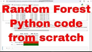 Drug effects detection with Random forest classifier Python Code from Scratch  