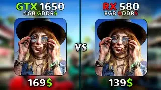 GTX 1650 vs RX 580 | 15 Games Tested In 2023🔥