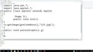 how we can insert image in Applet in hindi||Advance Java||LearningStrome Academy