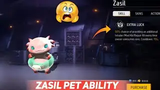 ZASIL PET ABILITY !! ZASIL PET ABILITY 😮😍 AFTER OB46 UPDATE !! ZASIL PET की ABILITY क्या है ?