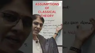 ASSUMPTIONS OF CLASSICAL THEORY #classicaltheory #economics #macro #shorts