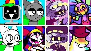 Fun Time but Every Turn Different Characters Sing It🧡 (FNF Fun Time but Everyone Sings It)