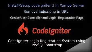CodeIgniter 3 Complete Login and Registration System with MySql and Session Part #1