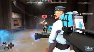 Играю в TF2 за Солдата и Пирика