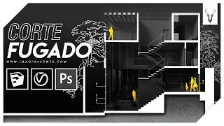 Sección arquitectonica | Photoshop para Arquitectos | Imagina 3D