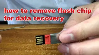 kingston monolith usb flash drive remove flash chip for data recovery