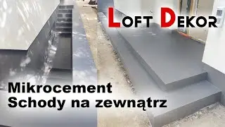 Mikrocement schody na zewnątrz