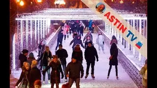 ❄️Moscow. Gorky Park Skating Rink. Park of Culture and Rest.