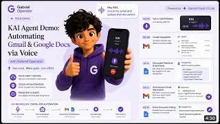KAI Agent Demo: Automating Gmail & Google Docs via Voice (Gabriel Operator)