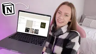 my aesthetic notion tour 2022! 🖥 🤍 *free template*  how i stay productive and set goals!