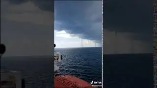 Water spouts Hurricane Aftermath