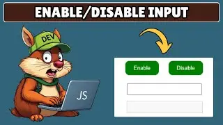 How to Enable and Disable Input in Javascript