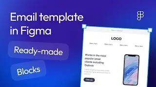 How to create email template in Figma with Marka Email Generator Plugin. Ready-made blocks.