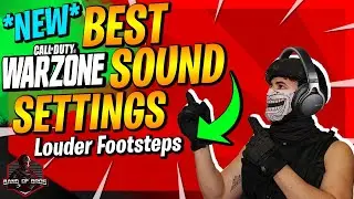 *NEW* Best WARZONE Sound Settings | How To Hear Footsteps Louder | Best Headphones | Best Audio Mix