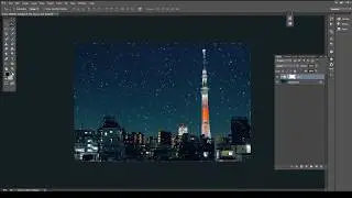 How to add Stars to a Boring Night Sky in Adobe Photoshop I #2