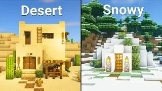 Minecraft | 3 Simple STARTER Houses for 3 Different Biomes!!