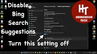 Disable Bing Search Suggestions in Windows 11 Search Bar