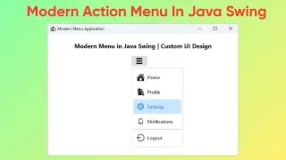 Modern Action Menu in Java Swing | Stylish Popup Menu with Hover Effect | Custom UI Design