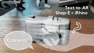 Text-to-3d-to-AR Workflow using OpenAI Shap-E and iRhino AR on iPad Pro