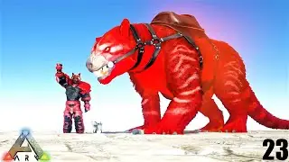 ARK: Survival Evolved - TAMING A MEGA BEAST ALPHA THYLACOLEO !!! ARK MODDED MEGA ExCORE E23