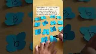 B is for Butterfly Letter Matching Activity for Preschoolers
