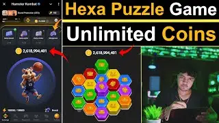 Hamster Hexa Puzzle Unlimited Coins 🔴 Hamster Kombat Hexa Puzzle Game | Hamster Kombat New Mini Game