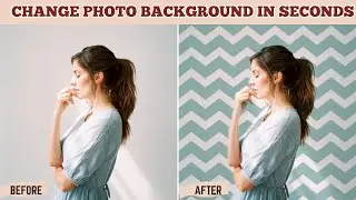 Change Photo Background in SECONDS | How to change photo background 