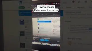 How to choose cybersecurity course #technology