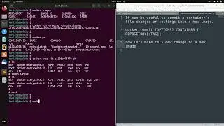 Docker commit | to save the changes made in the container as a new image