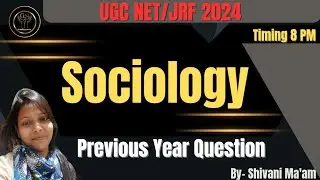 Sociology_UGC_NRT_JRF | Sociology_Previous_Year_Question_UGC_NET #sociology