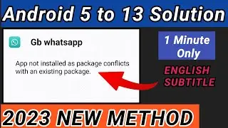 How to fix Gb whatsapp app not installed as package conflicts with an existing package 2023 English