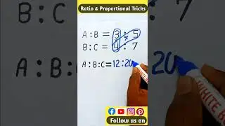 Ratio & Proportion Tricks || @Sky Struggle Education || #short
