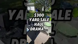 😳 SHE WAS MAD… $300 Garage Sale Haul‼️ 