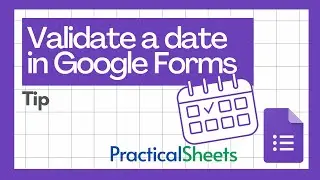 Validate a date in Google Forms