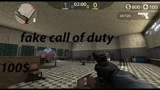 playing fake call of duty