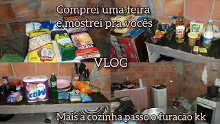 VLOG COMPREI UMA FEIRA E MOSTREI PRA VOCÊS MAIS A CASA TAVA UMA BAGUNÇA 😪